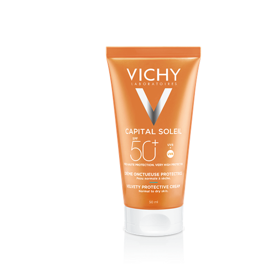 Bársonyos napvédő krém arcra SPF 50+ - termék kép